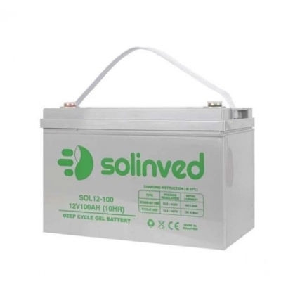 Solinved 12 volt 100 amper jel akü